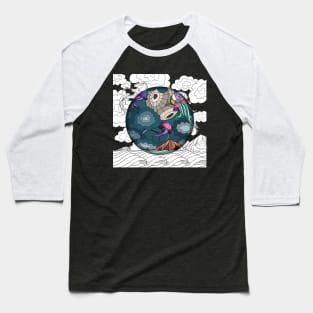 Circled trippy jellyfish Baseball T-Shirt